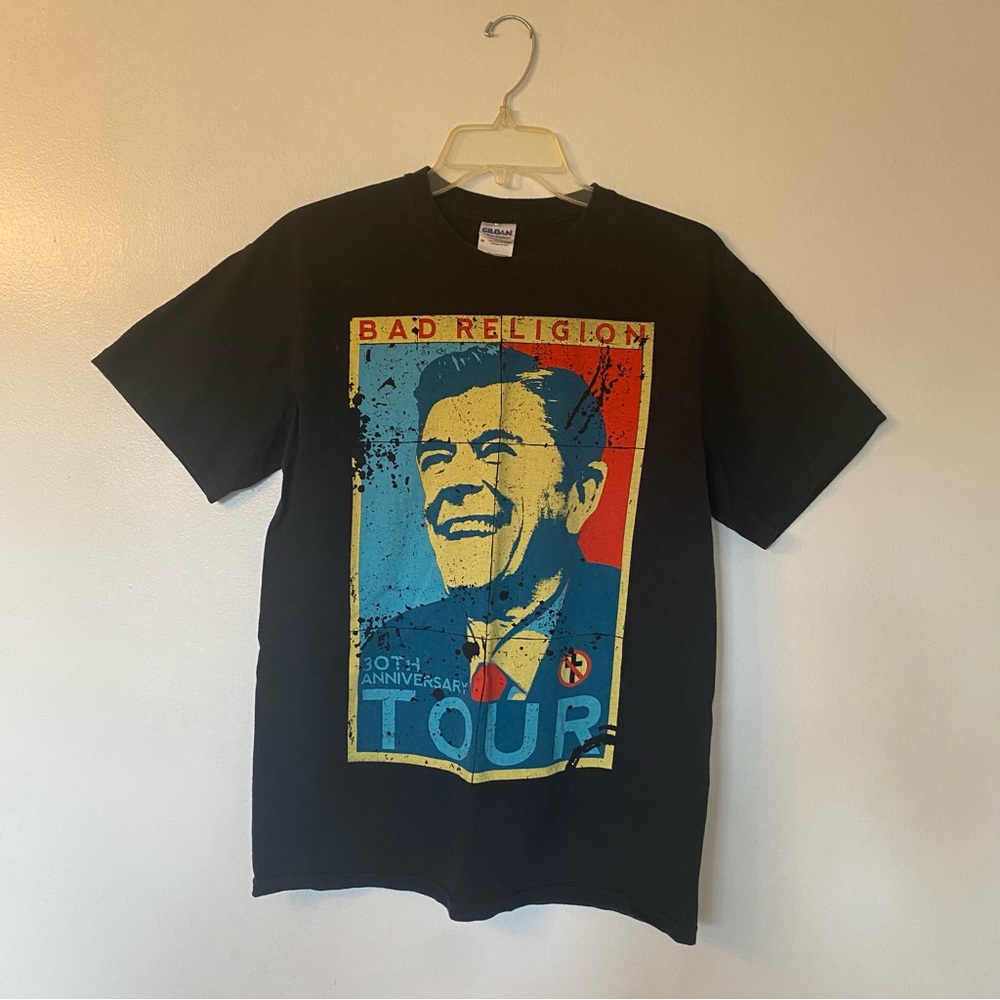 Bad Religion Reagan Punk Concert Tee Original 30th Anniversary Tour 2010 Size M